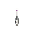 High-precision CNC stylus probe with ruby ball tip, compatible with Renishaw, Hexagon, Zeiss, Mitutoyo, BLUM, Marposs, and Heidenhain. Available in M2 threads for CMM and CNC machine tool probing