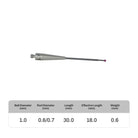 High-precision CNC stylus probe with ruby ball tip, compatible with Renishaw, Hexagon, Zeiss, Mitutoyo, BLUM, Marposs, and Heidenhain. Available in M2 threads for CMM and CNC machine tool probing