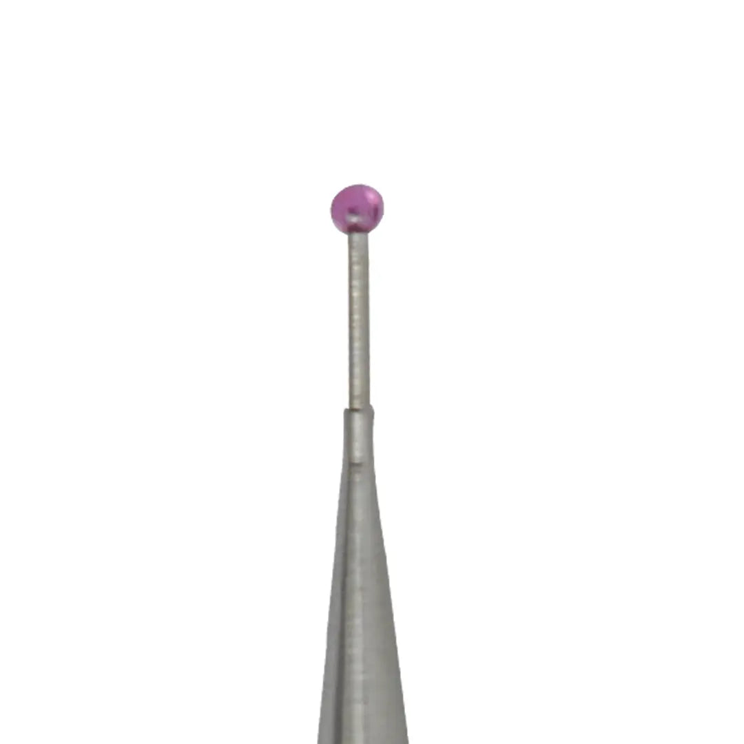 High-precision CNC stylus probe with ruby ball tip, compatible with Renishaw, Hexagon, Zeiss, Mitutoyo, BLUM, Marposs, and Heidenhain. Available in M2 threads for CMM and CNC machine tool probing