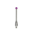 High-precision CNC stylus probe with ruby ball tip, compatible with Renishaw, Hexagon, Zeiss, Mitutoyo, BLUM, Marposs, and Heidenhain. Available in M2 threads for CMM and CNC machine tool probing