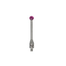 High-precision CNC stylus probe with ruby ball tip, compatible with Renishaw, Hexagon, Zeiss, Mitutoyo, BLUM, Marposs, and Heidenhain. Available in M2 threads for CMM and CNC machine tool probing