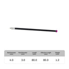 High-precision CNC stylus probe with ruby ball tip, compatible with Renishaw, Hexagon, Zeiss, Mitutoyo, BLUM, Marposs, and Heidenhain. Available in M2 threads for CMM and CNC machine tool probing