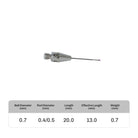 High-precision CNC stylus probe with ruby ball tip, compatible with Renishaw, Hexagon, Zeiss, Mitutoyo, BLUM, Marposs, and Heidenhain. Available in M3 threads for CMM and CNC machine tool probing