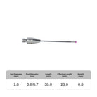 High-precision CNC stylus probe with ruby ball tip, compatible with Renishaw, Hexagon, Zeiss, Mitutoyo, BLUM, Marposs, and Heidenhain. Available in M3 threads for CMM and CNC machine tool probing