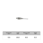 High-precision CNC stylus probe with ruby ball tip, compatible with Renishaw, Hexagon, Zeiss, Mitutoyo, BLUM, Marposs, and Heidenhain. Available in M2 threads for CMM and CNC machine tool probing