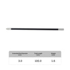 M2 carbon fiber probe extension for CMM systems, compatible with Renishaw, Hexagon, Zeiss, Mitutoyo, and more. High-precision, corrosion-resistant extension for deep cavity and complex measurements.