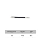 M2 carbon fiber probe extension for CMM systems, compatible with Renishaw, Hexagon, Zeiss, Mitutoyo, and more. High-precision, corrosion-resistant extension for deep cavity and complex measurements.