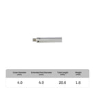 M3 stainless steel probe extension for CMM systems, compatible with Renishaw, Hexagon, Zeiss, Mitutoyo, and more. High-precision, corrosion-resistant extension for deep cavity and complex measurements.