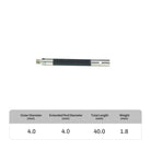 M3 carbon fiber probe extension for CMM systems, compatible with Renishaw, Hexagon, Zeiss, Mitutoyo, and more. High-precision, corrosion-resistant extension for deep cavity and complex measurements.